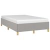 vidaXL Bettgestell ohne Matratze Hellgrau 120x200 cm Stoff