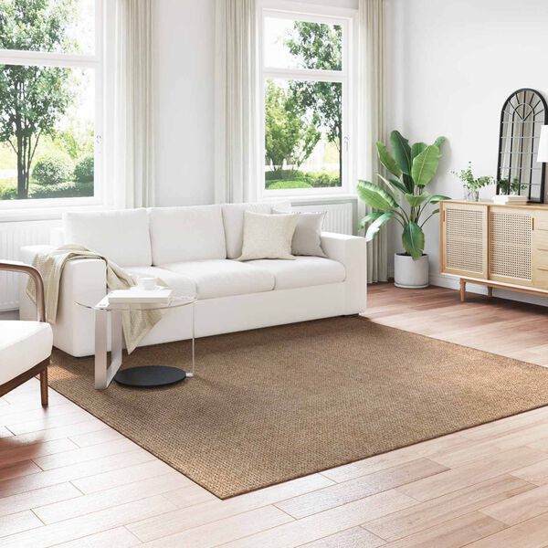 vidaXL Bereichsteppiche Quadratisch Natur 240 x 240 cm