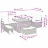 vidaXL Garten-Sofa-Set mit Kissen mit Kissen 9 pcs Beige und Hellgrau