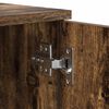 vidaXL Bettrahmen Ger&auml;ucherte Eiche 70 x 190 cm Holzwerkstoff