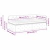 vidaXL Eckbettgestell mit Matratze mit Kopfteil Gelb 100 x 200 cm Samt