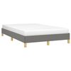 vidaXL Bettgestell ohne Matratze Dunkelgrau 120x190 cm Stoff