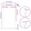 vidaXL Verdunkelungsrollo Wei&szlig; 65x150cm Stoffbreite 60,7 cm Polyester