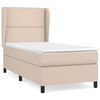 vidaXL Boxspringbett mit Matratze Cappuccino-Braun 90x200cm Kunstleder
