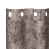 vidaXL Samtvorh&auml;nge mit Vorh&auml;ngen 2 pcs Cappuccino 225 x 140 cm Samt