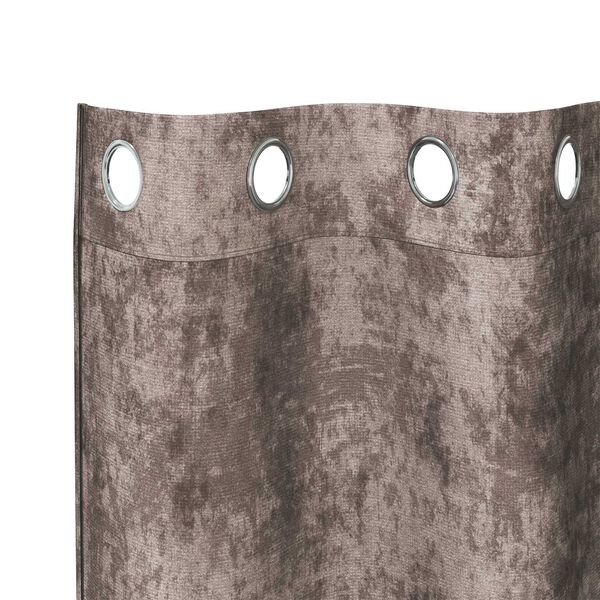vidaXL Samtvorh&auml;nge mit Vorh&auml;ngen 2 pcs Cappuccino 225 x 140 cm Samt
