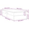 vidaXL Aufbewahrungsbett mit Matratze Dunkelgrau 100 x 200 cm Samt