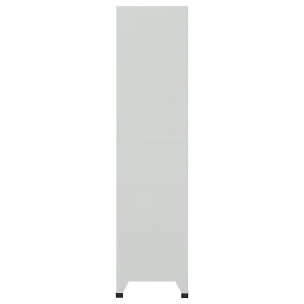 vidaXL Schließfachschrank mit 6 Fächern Stahl 90x45x180 cm Grau