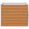 vidaXL Garten-Hochbeet 100x100x77 cm Verzinkter Stahl Silber