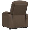 vidaXL Massagesessel mit Aufstehhilfe Braun Stoff