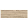 vidaXL Schweberegal Eichen-Optik und Wei&szlig; 80x23,5x3,8 cm MDF