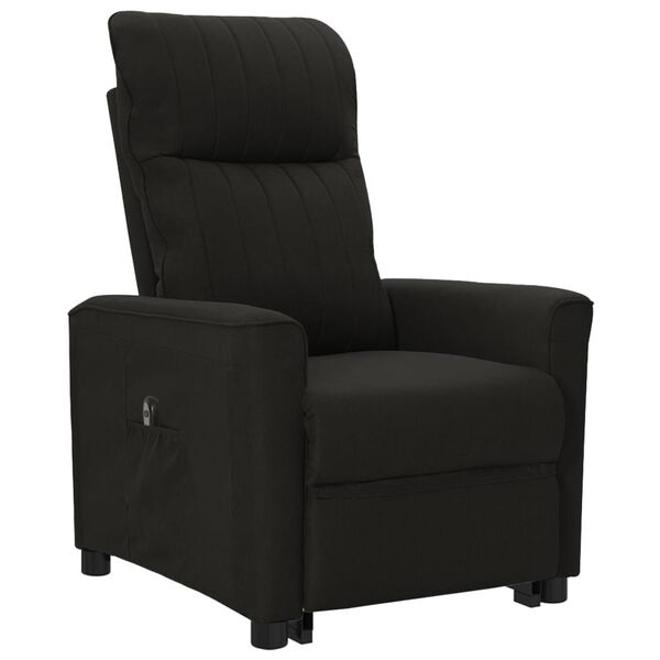 vidaXL Aufstehsessel Schwarz Stoff