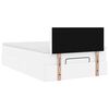 vidaXL Ottoman-Bett mit Matratze Wei&szlig; 120x200 cm Kunstleder