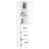 vidaXL Highboard Wei&szlig; 34,5x34x180 cm Holzwerkstoff