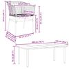 vidaXL 9-teiliges Garten-Esszimmerset Braunes Polyrattanglas