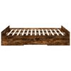 vidaXL Bettgestell mit Schubladen R&auml;uchereiche 160x200cm Holzwerkstoff