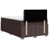 vidaXL Boxspringbett mit Matratze Dunkelbraun 120x190 cm Stoff