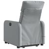 vidaXL Massagesessel mit Aufstehhilfe Hellgrau Stoff