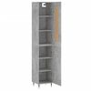 vidaXL Highboard Betongrau 34,5x34x180 cm Holzwerkstoff