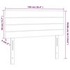 vidaXL LED Kopfteil Schwarz 100x5x78/88 cm Samt