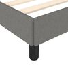 vidaXL Bettgestell ohne Matratze Dunkelgrau 140x200 cm Stoff