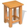 vidaXL Beistelltisch 27x24x37 cm Massivholz Eiche
