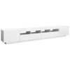 vidaXL TV-Schrank mit LED-Leuchten Hochglanz-Wei&szlig; 260x35x40 cm