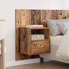vidaXL Kopfteil mit Schrank mit Schubladen 3 pcs Altholz Holzwerkstoff