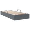 vidaXL Aufbewahrungsbett mit Kopfteil Dunkelgrau 90 x 190 cm Samt