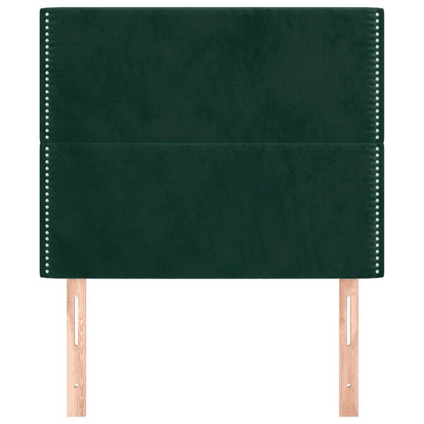 vidaXL Kopfteil Dunkelgr&uuml;n 80x5x118/128 cm Samt