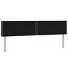 vidaXL Boxspringbett mit Matratze Schwarz 200x210 cm Samt