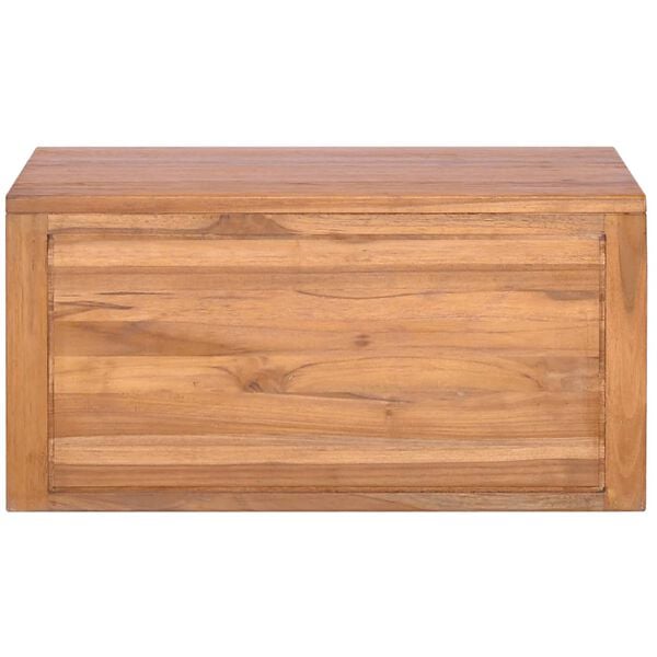 vidaXL Wand-Badschrank 60x45x30 cm Teak Massivholz