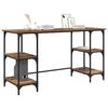 vidaXL Schreibtisch mit Regal Altholz 140 x 50 x 75 cm Holzwerkstoff