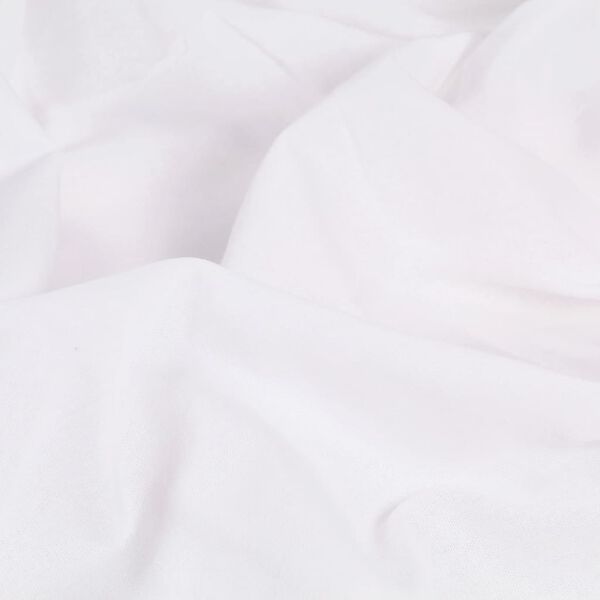 vidaXL Vorh&auml;nge mit Metall&ouml;sen 2 Stk. Baumwolle 140 x 225 cm Wei&szlig;