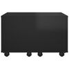 vidaXL Couchtisch Hochglanz-Schwarz 60x60x38 cm Holzwerkstoff