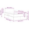 vidaXL Bett mit Stauraum und LED mit LED Dunkelgrau 120 x 190 cm Stoff