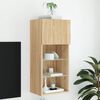 vidaXL TV-Schrank mit LED-Leuchten Sonoma-Eiche 40,5x30x90 cm