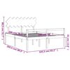 vidaXL Seniorenbett mit Kopfteil 160x200 cm Wei&szlig; Massivholz