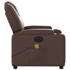 vidaXL Massagesessel Elektrisch Braun Kunstleder