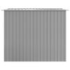 vidaXL Gartenschuppen Grau Metall 257 x 205 x 178 cm