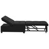 vidaXL Pull-Out Schlafsofa 67cm Schwarz Mikrofaser