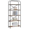 vidaXL B&uuml;cherregal Altholz 80 x 30 x 183 cm Holzwerkstoff