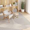 vidaXL Bereichsteppiche Quadratisch Creme 200 x 200 cm