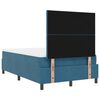 vidaXL LED Boxspringbett mit Matratze Dunkelblau 120 x 200 cm Stoff