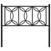 vidaXL Ersatz-Kopfteil Metall Schwarz 107 cm