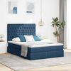 vidaXL Aufbewahrungsbett mit Matratze Blau 140 x 190 cm Polyester