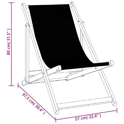 vidaXL Strandstühle 2 Stk. Klappbar Braun Aluminium und Textilene