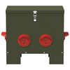 vidaXL H&uuml;hnerf&uuml;tterer 2 pcs Olive Gr&uuml;n 40,5 x 25 x 38 cm