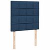 vidaXL Boxspringbett mit Matratze Blau 90x190 cm Stoff