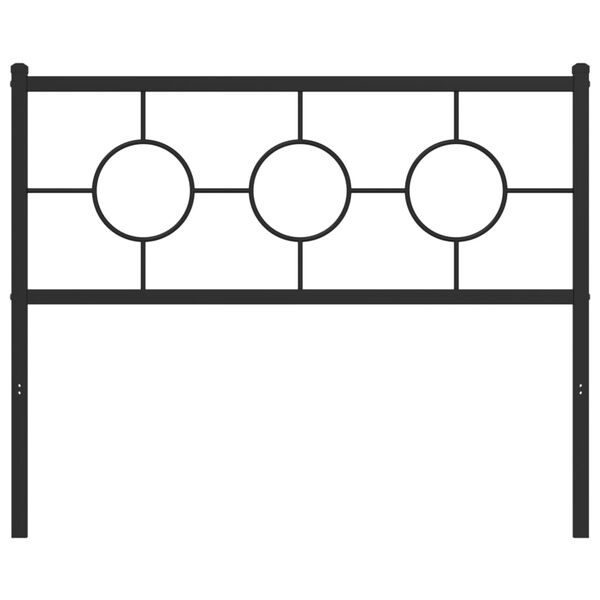 vidaXL Ersatz-Kopfteil Metall Schwarz 107 cm